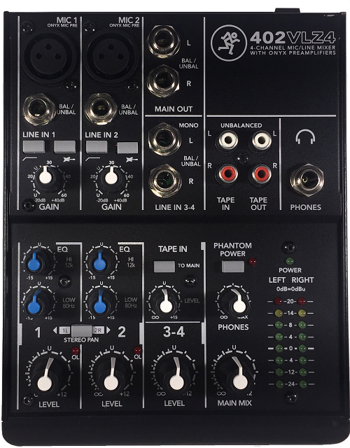 For your information this is an actual photo of the item for sale. 4 channel mixer